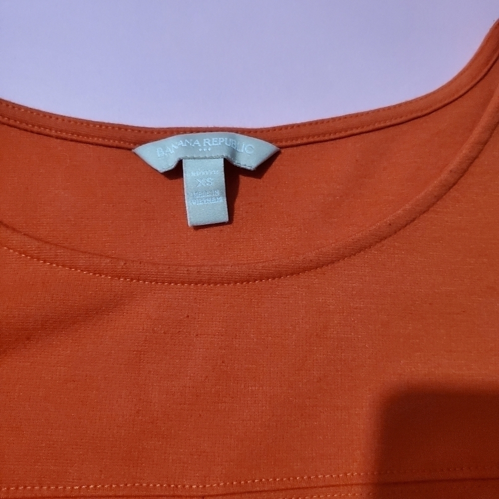 🧡 Banana Republic Vintage Y2K 00s Orange Dress 🧡 - Picture 2 of 8